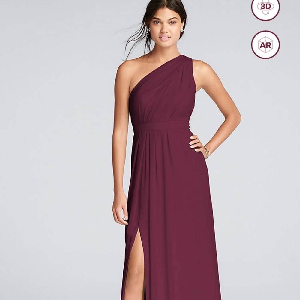 LIKE NEW David’s Bridal Wine Bridesmaid Dress